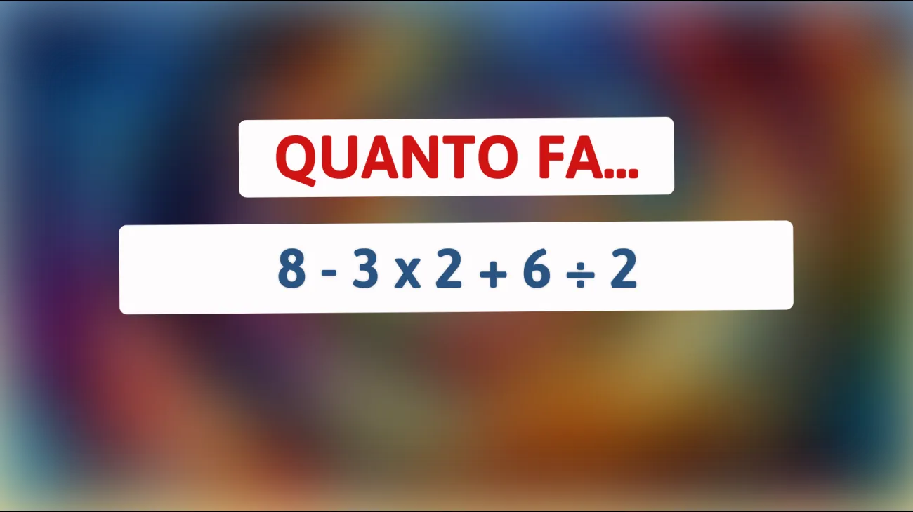 \"Sai risolvere questo semplice calcolo che lascia il web senza parole? Metti alla prova il tuo QI!\""