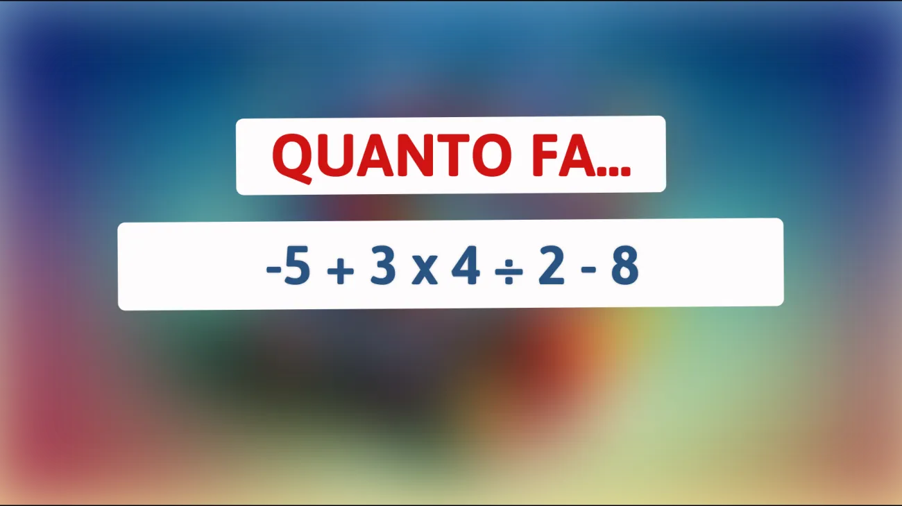 \"Solo i geni risolvono questo calcolo senza calcolatrice: accetti la sfida?\""