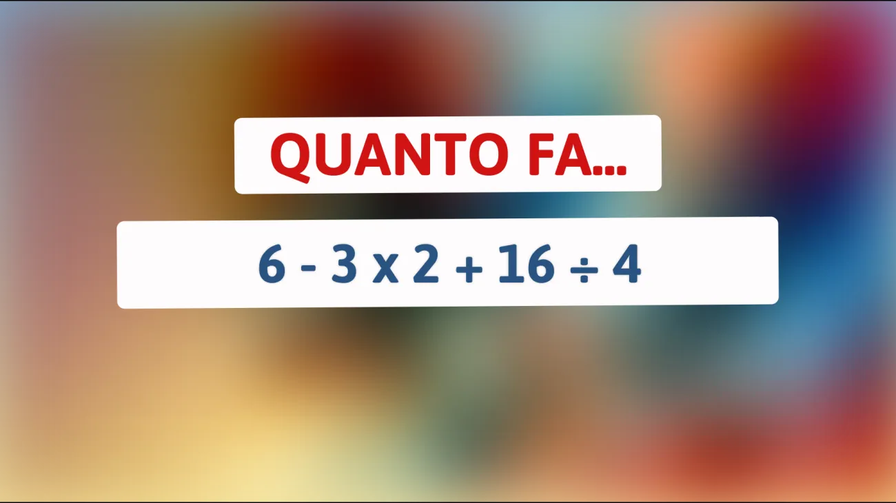 \"Solo i veri geni riescono a risolvere questo enigma matematico: sei abbastanza intelligente?\""