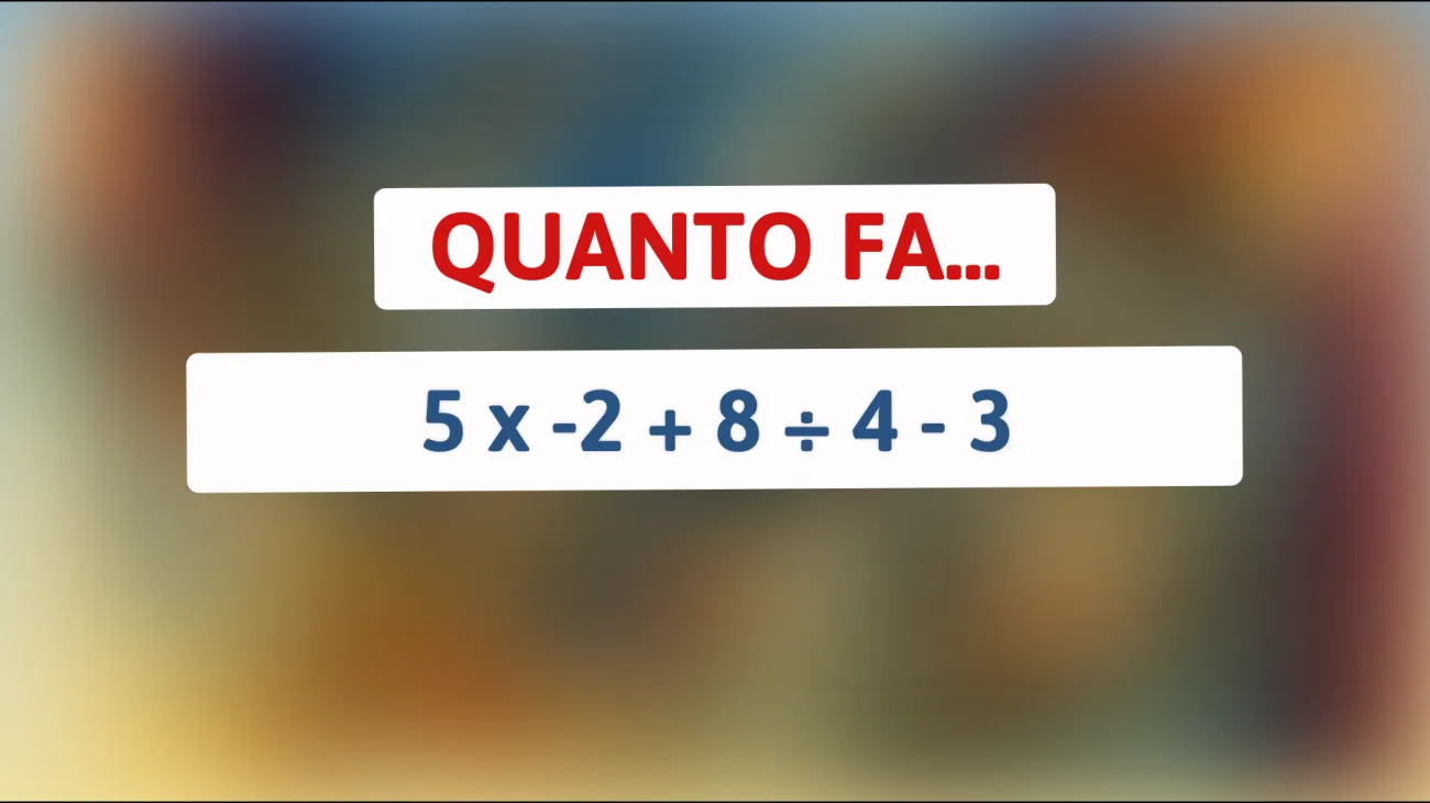 \"Solo il 1% delle persone riesce a risolvere questo enigma matematico: accetti la sfida?\""