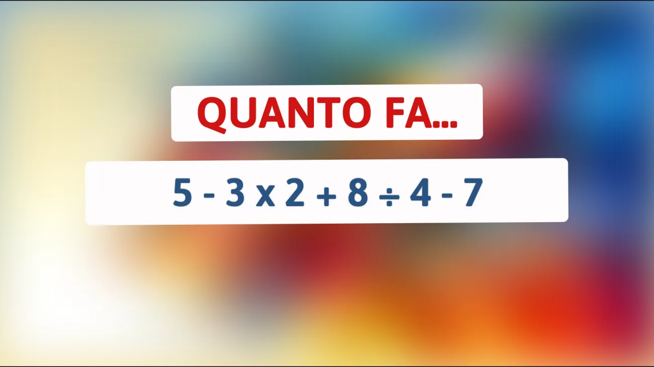 \"Ti senti una mente geniale? Risolvi questo enigma matematico che sta facendo impazzire il web!\""