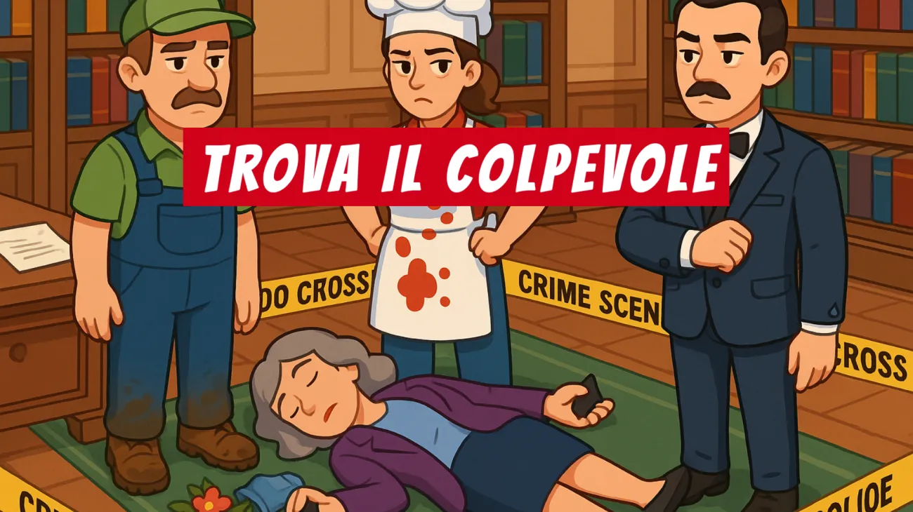 Solo i veri geni notano il dettaglio che smaschera l’assassino nella villa: riuscirai a trovare il colpevole?"