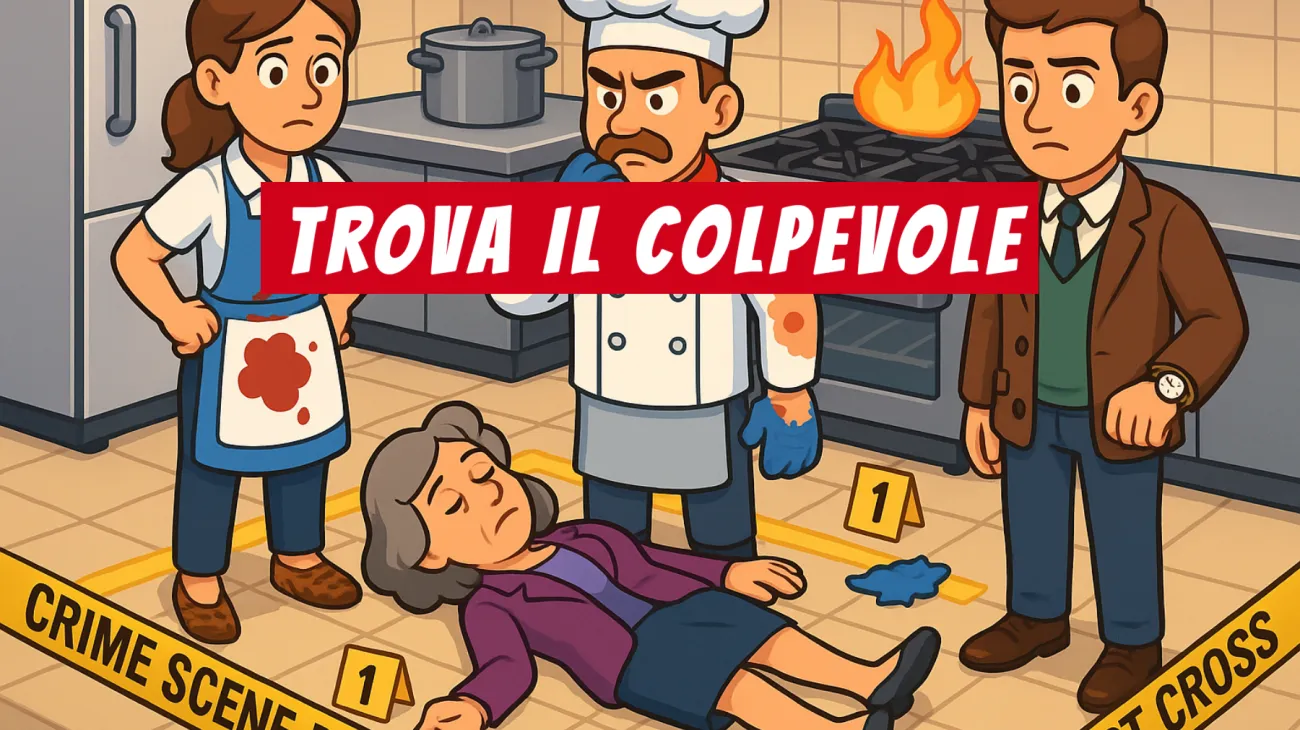 Solo i veri geni riescono a risolvere questo enigma della cucina: solo il 2% indovina il colpevole al primo tentativo! Sfida te stesso!"