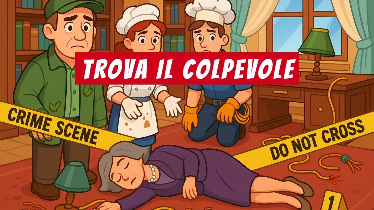 Solo i veri geni risolvono questo enigma: riesci a smascherare l’assassino della Villa Misteriosa? Sfida la tua mente!"