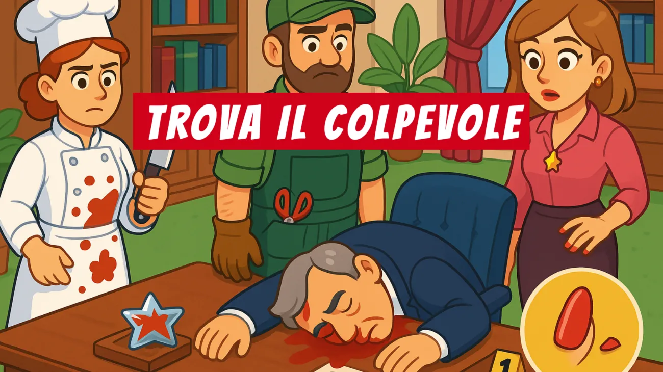 Solo i veri geni sanno risolvere l’enigma del fermacarte di cristallo: riesci a trovare il colpevole dall’indizio nascosto? Sfida la tua mente!"