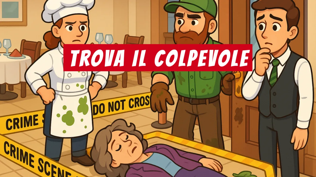 Solo il 2% scopre il Colpevole al Primo Tentativo: Riesci a Risolvere il Mistero della Villa Gourmet? Sfida per Veri Geniali!"